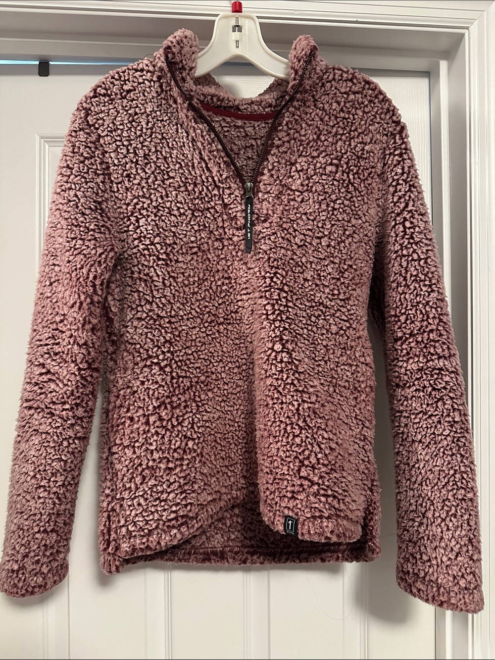 1st Phorm Quarter-Zip Sherpa Pullover - Dusty Rose